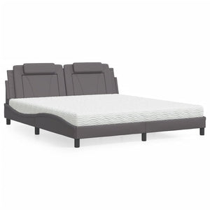 Bett Viana mit Matratze Grau 180x200 cm