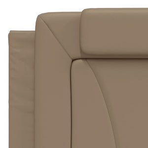 Bett Viana mit Matratze 180x200 cm Cappuccino-Braun