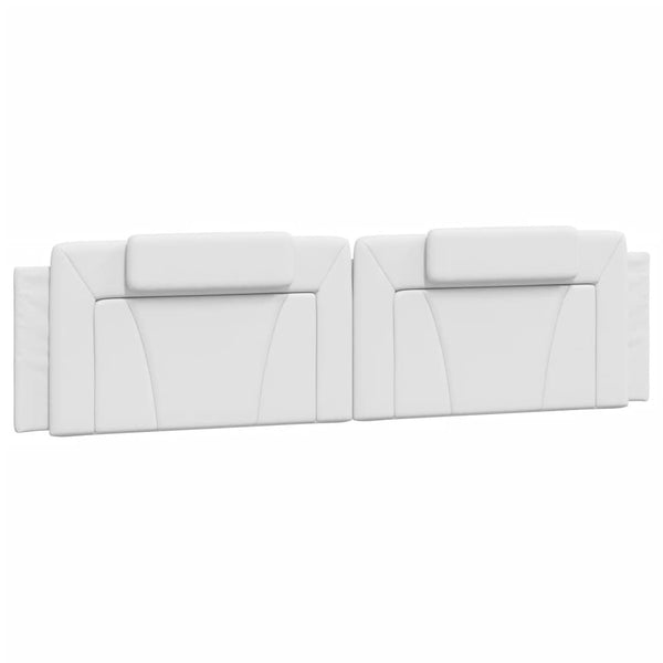 Bett Viana mit Matratze 200x200 cm Kunstleder Weiß