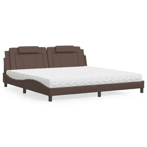 Bett Viana mit Matratze 200x200 cm Braun