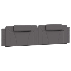 Bett Viana mit Matratze Grau 200x200 cm