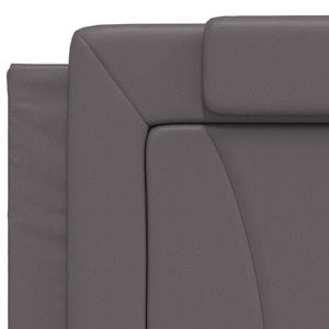 Bett Viana mit Matratze Grau 200x200 cm