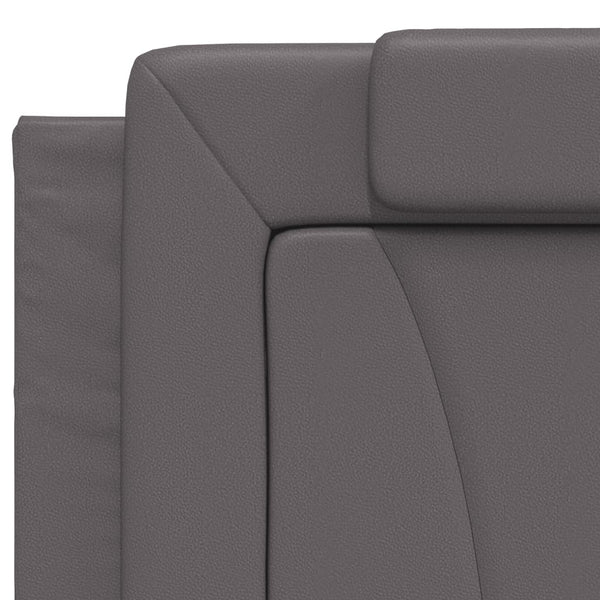 Bett Viana mit Matratze Grau 200x200 cm