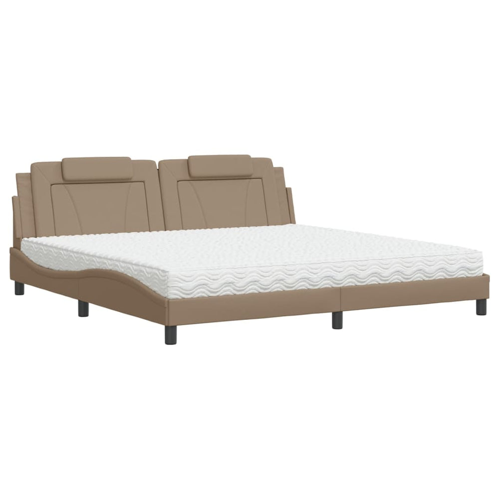 Bett Viana mit Matratze Cappuccino-Braun 200x200 cm