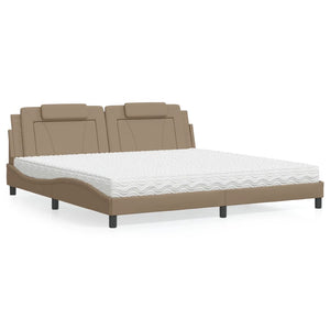 Bett Viana mit Matratze Cappuccino-Braun 200x200 cm