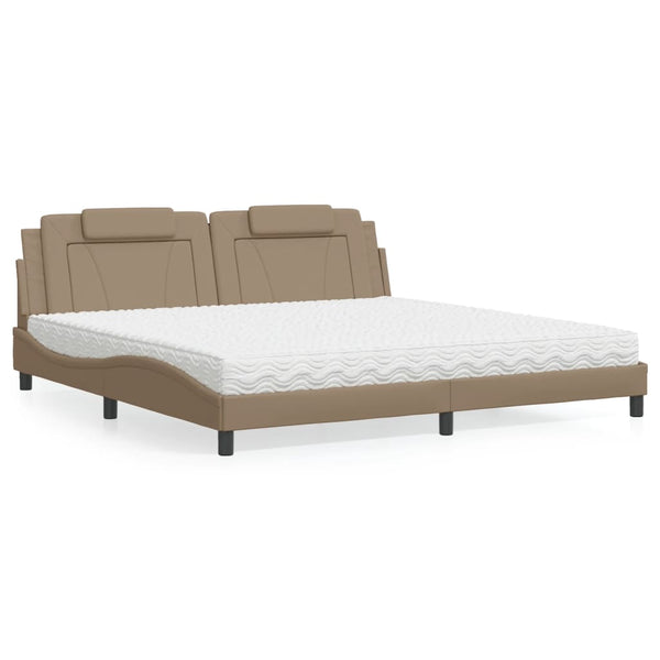 Bett Viana mit Matratze Cappuccino-Braun 200x200 cm