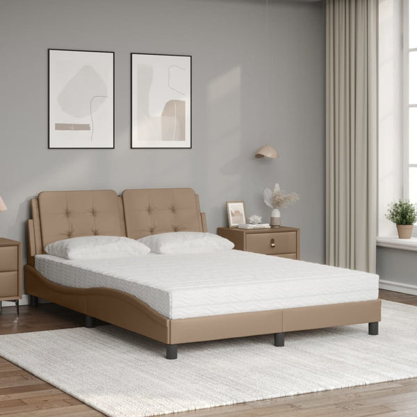 Bett mit Matratze Zadar Cappuccino 140x200 cm