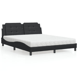 Bett mit Matratze Zadar Schwarz 160x200 cm