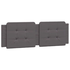 vidaXL Lit avec matelas "Zadar" Gris 160x200 cm Similicuir