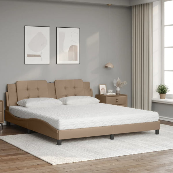 Bett mit Matratze Zadar Cappuccino 180x200 cm