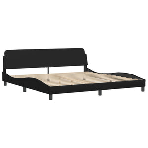 Bett mit Matratze Zadar Schwarz 200x200 cm