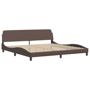 Bett mit Matratze Zadar Braun 200x200 cm