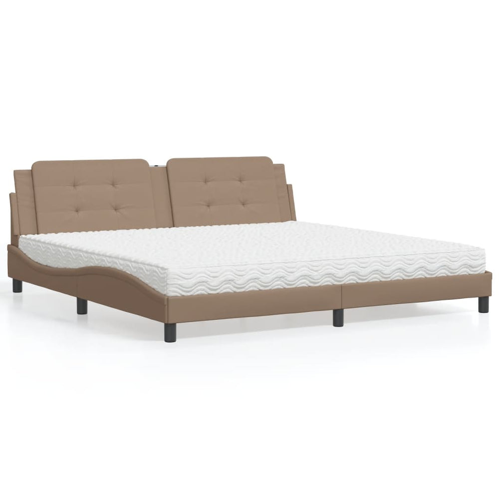 Bett mit Matratze Zadar Cappuccino 200x200 cm