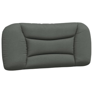 vidaXL Cadre de lit avec LED sans matelas « Hvar » gris foncé 90x190 cm tissu