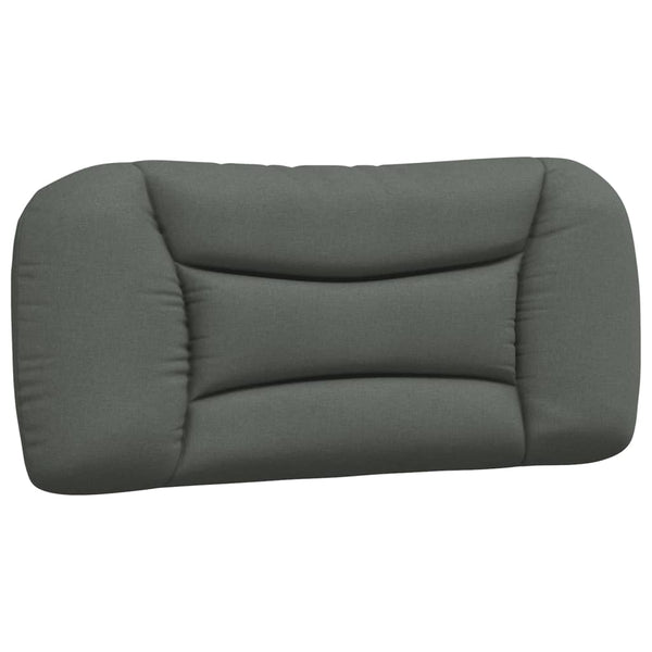 vidaXL Cadre de lit avec LED sans matelas « Hvar » gris foncé 90x190 cm tissu