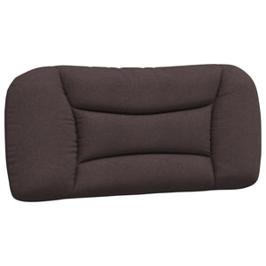 vidaXL Cadre de lit avec LED sans matelas "Hvar" Marron foncé 90x190 cm Tissu