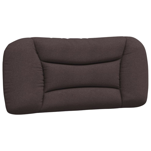 vidaXL Cadre de lit avec LED sans matelas "Hvar" Marron foncé 90x190 cm Tissu