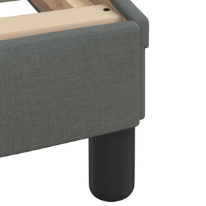 Bettgestell mit LED Dunkelgrau 90x200 cm