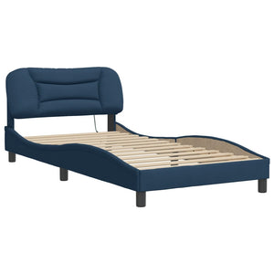 Bettgestell mit LED Blau 100x200 cm