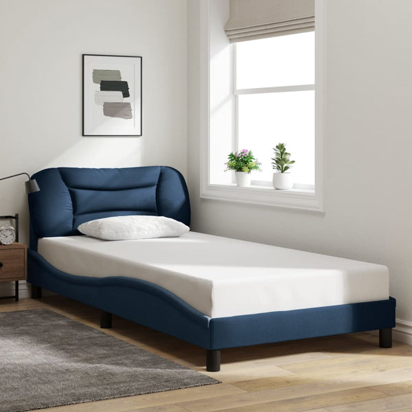 Bettgestell mit LED Blau 100x200 cm