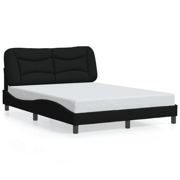 Bettgestell Schwarz 140x190 cm mit LED