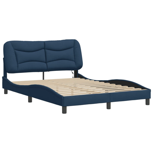 Bettgestell mit LED Blau 140x190 cm