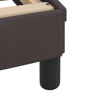 Bettgestell Dunkelbraun 140x200 cm mit LED