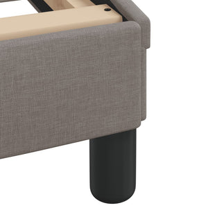 Bettgestell mit LED 140x200 cm Taupe