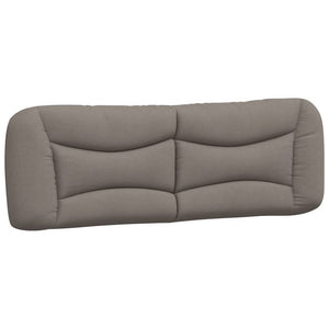 Bettgestell mit LED 160x200 cm Taupe