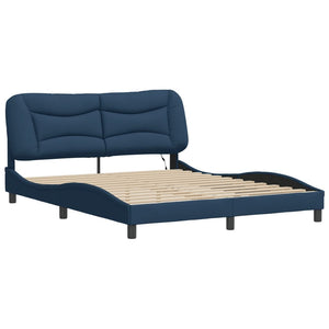 Bettgestell Blau LED 160x200 cm