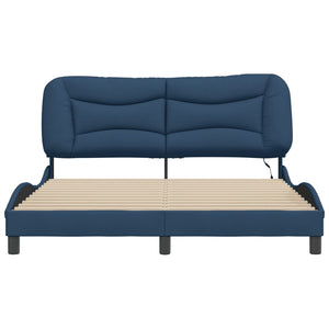 Bettgestell Blau LED 160x200 cm