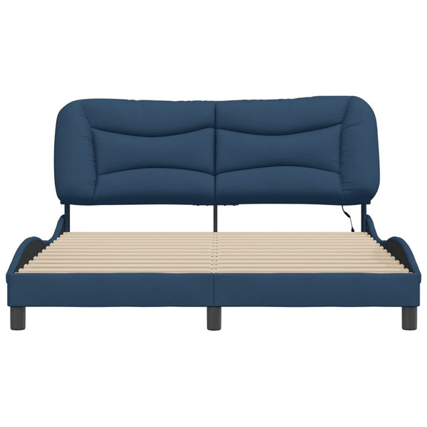 Bettgestell Blau LED 160x200 cm