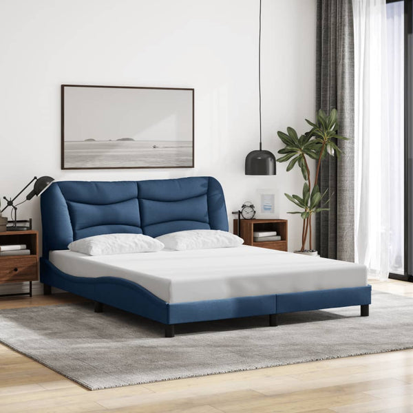 Bettgestell Blau LED 160x200 cm