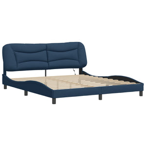 Bettgestell mit LED Blau 180x200 cm