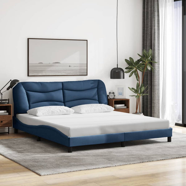 Bettgestell mit LED Blau 180x200 cm