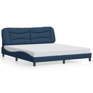 Bettgestell mit LED Blau 180x200 cm