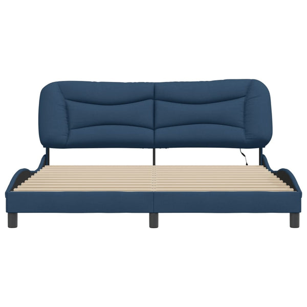 Bettgestell mit LED Blau 180x200 cm