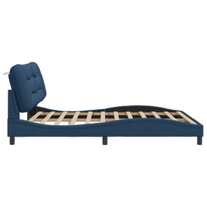 Bettgestell mit LED Blau 180x200 cm