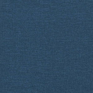 vidaXL LED Bed Frame without Mattress "Hvar" Blue 200x200 cm Fabric