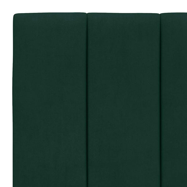 Bettgestell Hanko Dunkelgrün 80x200 cm mit LED