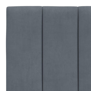 Bettgestell Hanko Dunkelgrau 90x190 cm mit LED