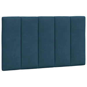 Bettgestell Blau 90x200 cm mit LED Samt