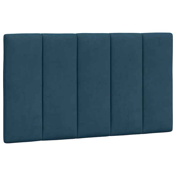 Bettgestell Blau 90x200 cm mit LED Samt