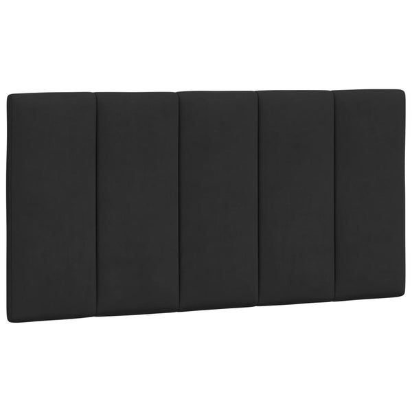 Bettgestell mit LED Schwarz 100x200 cm Samt