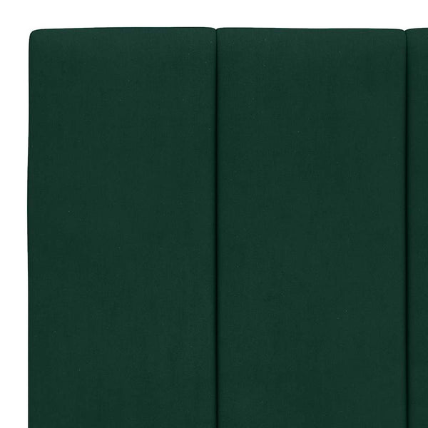 Bettgestell Hanko Dunkelgrün 100x200 cm mit LED