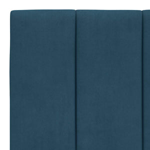 Bettgestell Hanko Blau Samt LED 100x200 cm