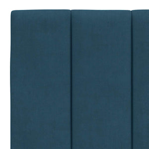 Bettgestell Hanko Blau 120x200 cm mit LED