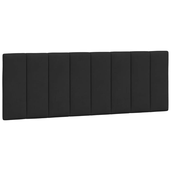 Schwarzes Samt Bettgestell 140x190 cm mit LED