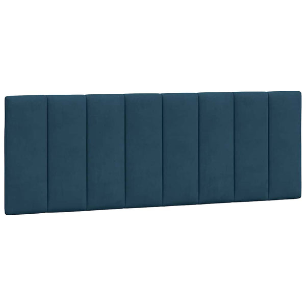 Bettgestell mit LED Blau 140x190 cm Samt