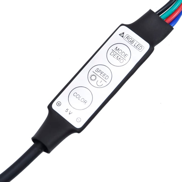 Bettgestell mit LED Hellgrau 140x200 cm Samt